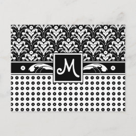 Elegant Business Women's Art Deco Damask Chic Vykort