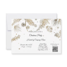 Elegant Bussines - inbjudan till julfest