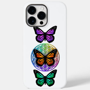 Elegant butterflies, färglös blomma av liv