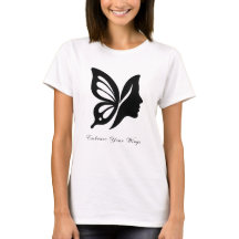 Elegant Butterfly & Ansikte Silhouette embrace din