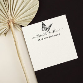 Elegant Butterfly Beautician Nästa avtalskort Anteckningskort