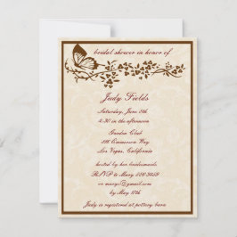 Elegant Butterfly Bröllop Inbjudningskort för möhi