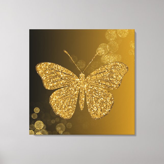 Elegant Butterfly Canva Wall Decor Canvastryck (Framsida)