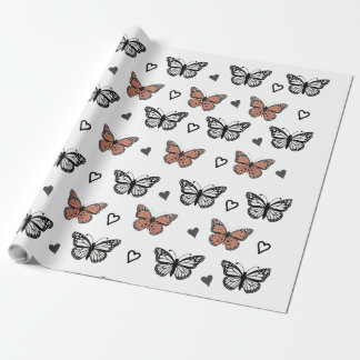 Elegant Butterfly-design, Omforma Pappert Presentpapper