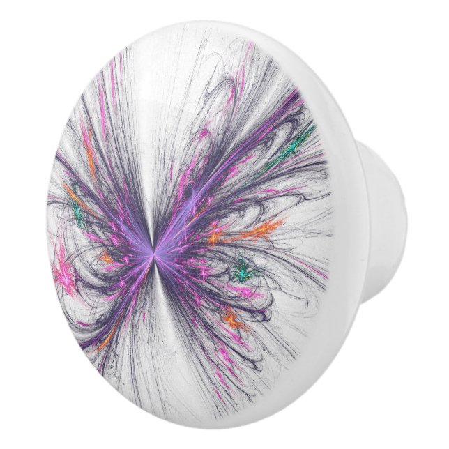 Elegant Butterfly Fractal Knopp (Höger)