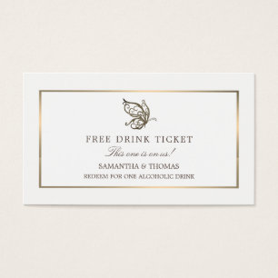Elegant Butterfly, Free Drink Biljett