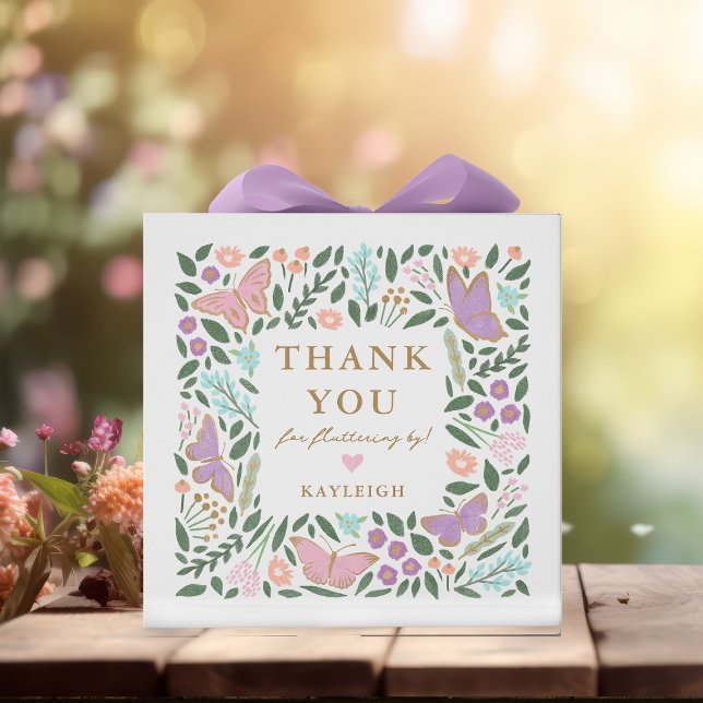 Elegant Butterfly Garden Baby Shower Presentaskar (Skapare uppladdad)