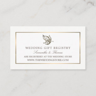 Elegant Butterfly, Gift-register Tilläggskort