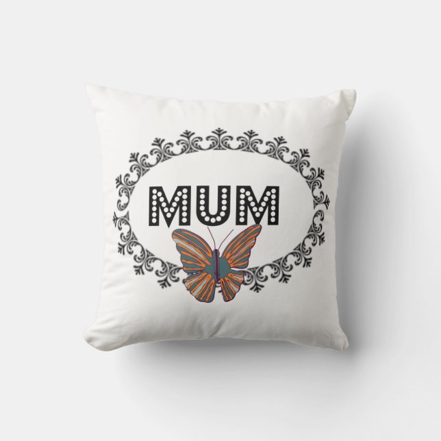 Elegant Butterfly Morsa Cushion Kudde (Framsida)