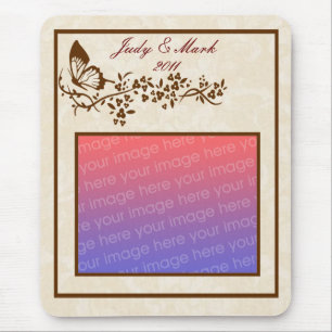 Elegant Butterfly Mouse Pad Musmatta