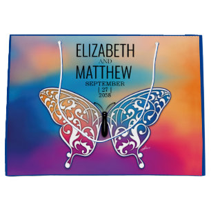 Elegant Butterfly och Colorful Sunset Design