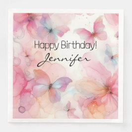 Elegant Butterfly Pappersservett