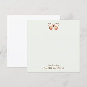 Elegant Butterfly Personlig Tack Kort