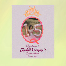 Elegant Butterfly Princess Tiara Krona Quinceanera