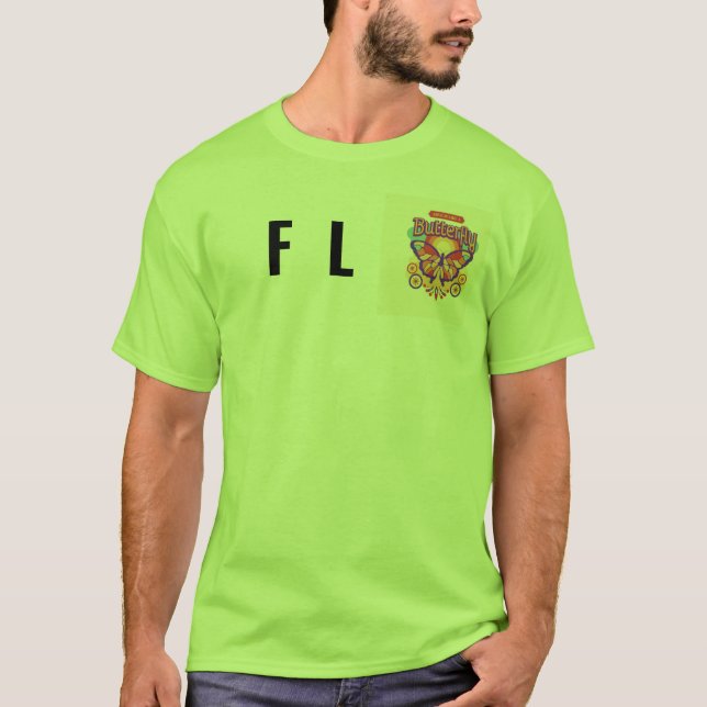 "Elegant Butterfly Print T-Shirt Collection" (Framsida)
