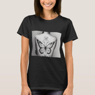 "Elegant Butterfly Print Women's Basic T-Shirt" T Shirt