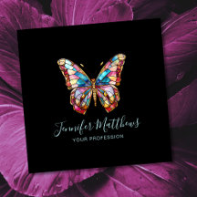 Elegant Butterfly Square Business