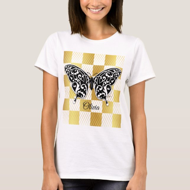 Elegant Butterfly T-Shirt (Framsida)