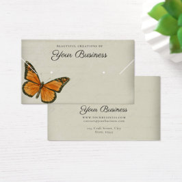 Elegant Butterfly Vågrät Jewelry Visning Card Visitkort