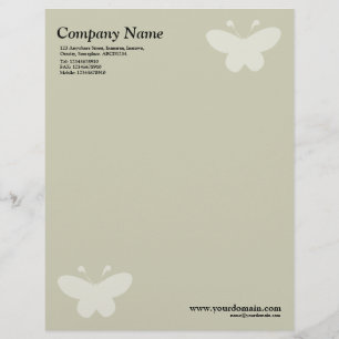 Elegant Butterfly - Warm Beige Brevhuvud