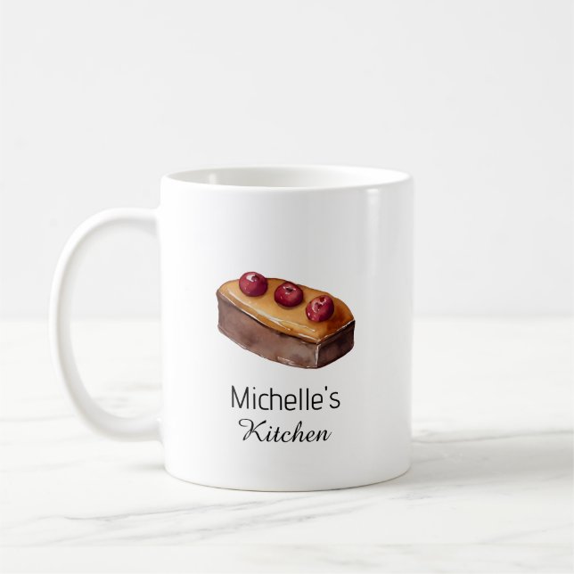 Elegant Cake Baker Pastry Chef för personlig kaffe Kaffemugg (Vänster)