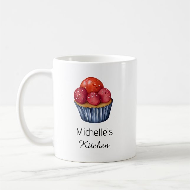 Elegant Cake Baker Pastry Chef för personlig kaffe Kaffemugg (Vänster)