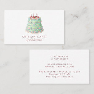 Elegant Cake Bakery -> Elegant Tårta Bageri Visitkort