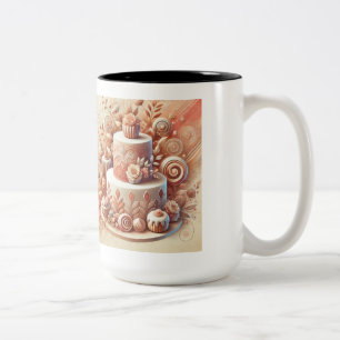 Elegant Cake Designer Två-Tonad Mugg