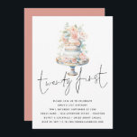 Elegant Cake Dusty Rosa Peach Script 21:a födelsed Inbjudningar<br><div class="desc">Elegant Cake Dusty Rosa Peach Script 21:a födelsedagen. Utskrivbara eller utskrivna. Tjugo först finns i ett handskrivet stil-skript med detaljerna under och vackra vattenfärgskakor och blommigtar. Anpassa enkelt resten av texten med dina detaljer. Finns även som digital nedladdning.</div>