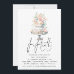 Elegant Cake Dusty Rosa Peach Script 50:e födelsed Inbjudningar<br><div class="desc">Elegant Cake Dusty Rosa Peach Script 50:e födelsedagen. Utskrivbara eller utskrivna. Femtionde finns i ett handskript i stil med detaljerna under med en vattenfärgstårta och blommigtarna bild. Anpassa enkelt resten av texten med dina detaljer. Finns även som digital nedladdning.</div>