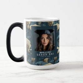 Elegant Calla Lilior Mönster Examenklass Magisk Mugg