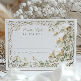 Elegant Calla Lily Bröllop OSA Card Inbjudningar