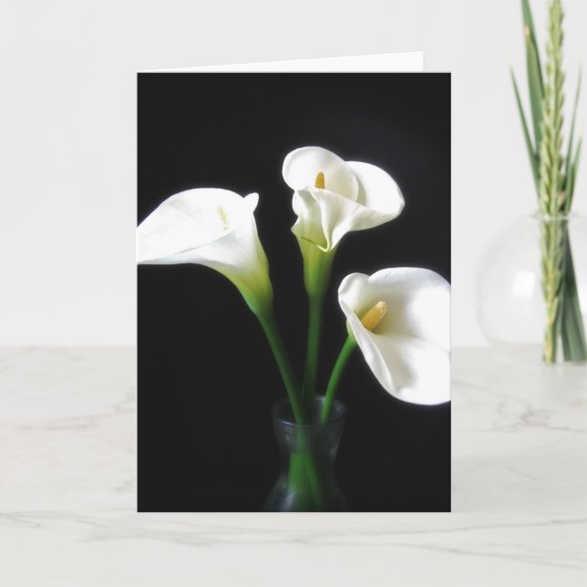 Elegant Calla Lily Flowers 10 Kort (Framsida)