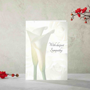Elegant Calla Lily-sympati Kort