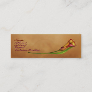 Elegant Calla Mini Visitkort
