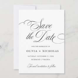 Elegant Calligraphy American Stil Handskrift Inbjudningar