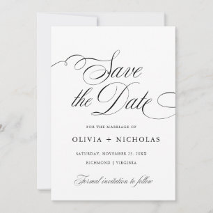 Elegant Calligraphy American Stil Handskrift Inbjudningar