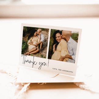 Elegant Calligraphy Baby Shower Tack Kort