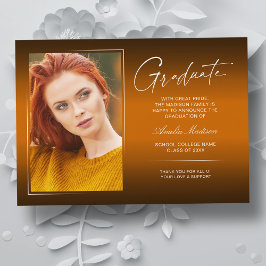 Elegant Calligraphy Bläck Script Modern Grad Photo Meddelande
