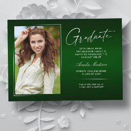 Elegant Calligraphy Bläck Script Modern Grad Photo Meddelande