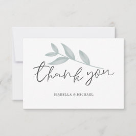 Elegant calligraphy Botanical Bröllop Tack