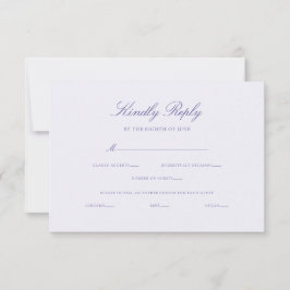 Elegant Calligraphy Bröllop Entrée Choice OSA Kort