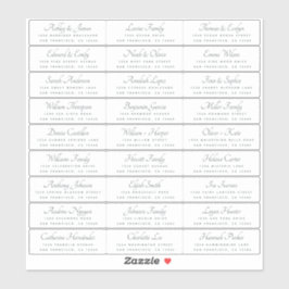 Elegant Calligraphy Bröllop Guest Adressetiketters Klistermärken