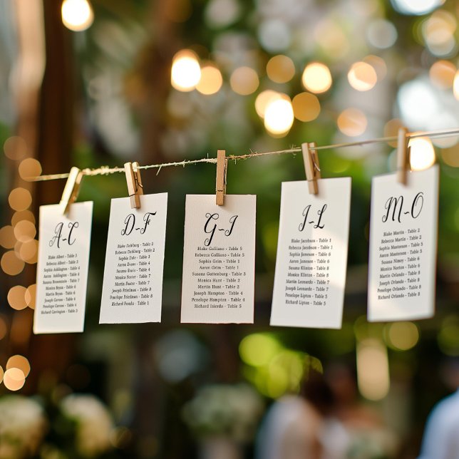 Elegant Calligraphy Bröllop Guest by Efternamn Inbjudningar (Skapare uppladdad)