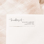 Elegant Calligraphy bröllop of Returadress Returadress Etikett<br><div class="desc">Drömmar Möte Elegance Upplev din speciella dag med vår fantastiska pappersmassa, som är noggrant utformad för att ge bröllop stollig och nåd. Från känsliga inbjudningar till krävande platskort är den här samlingen en symfoni av komplicerad kalligrafi och tidlös design. Skapa ett firande som är unikt för dig, eftersom vår Whimsical...</div>
