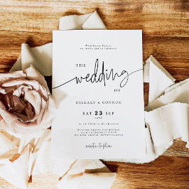 Elegant Calligraphy | bröllop på inbjudan