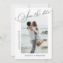 Elegant Calligraphy Bröllop Photo