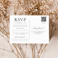 Elegant Calligraphy Bröllop Responcard OSA