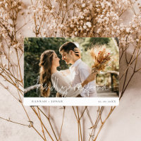 Elegant Calligraphy Bröllop Responcard OSA