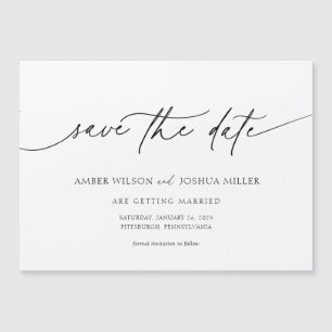 Elegant Calligraphy Bröllop spara datum